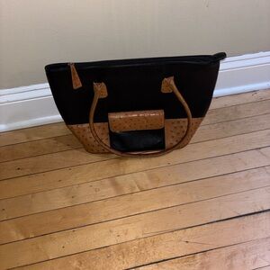 Chic Black and Brown Tote Bag